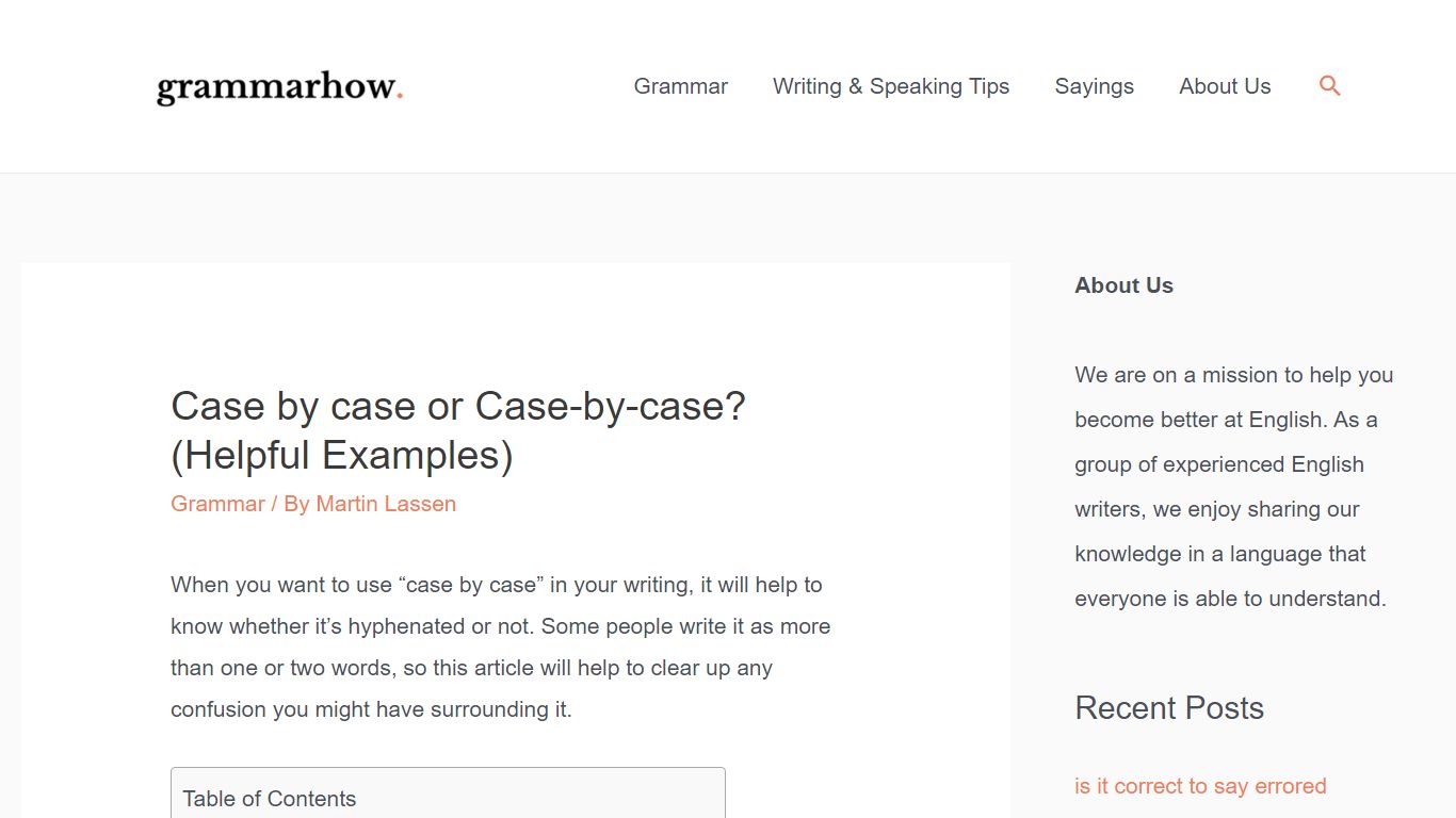 Case by case or Case-by-case? (Helpful Examples) - Grammarhow